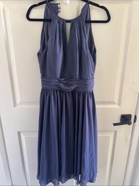 JJs House Dusty Lavender Halter Midi Dress